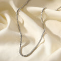 18K Gold Plated Plating Necklace Tennis Chain