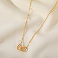 18K Gold Plated Heart 304 Stainless Steel Simple Style Waterproof