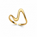 Copper Coated Zircon U Waterproof Non Tarnish Open Rings