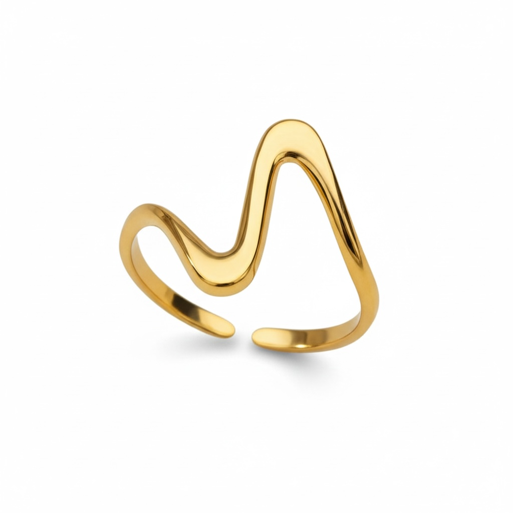 Copper Coated Zircon U Waterproof Non Tarnish Open Rings