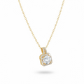Elegant Square Titanium Steel Inlay Zircon